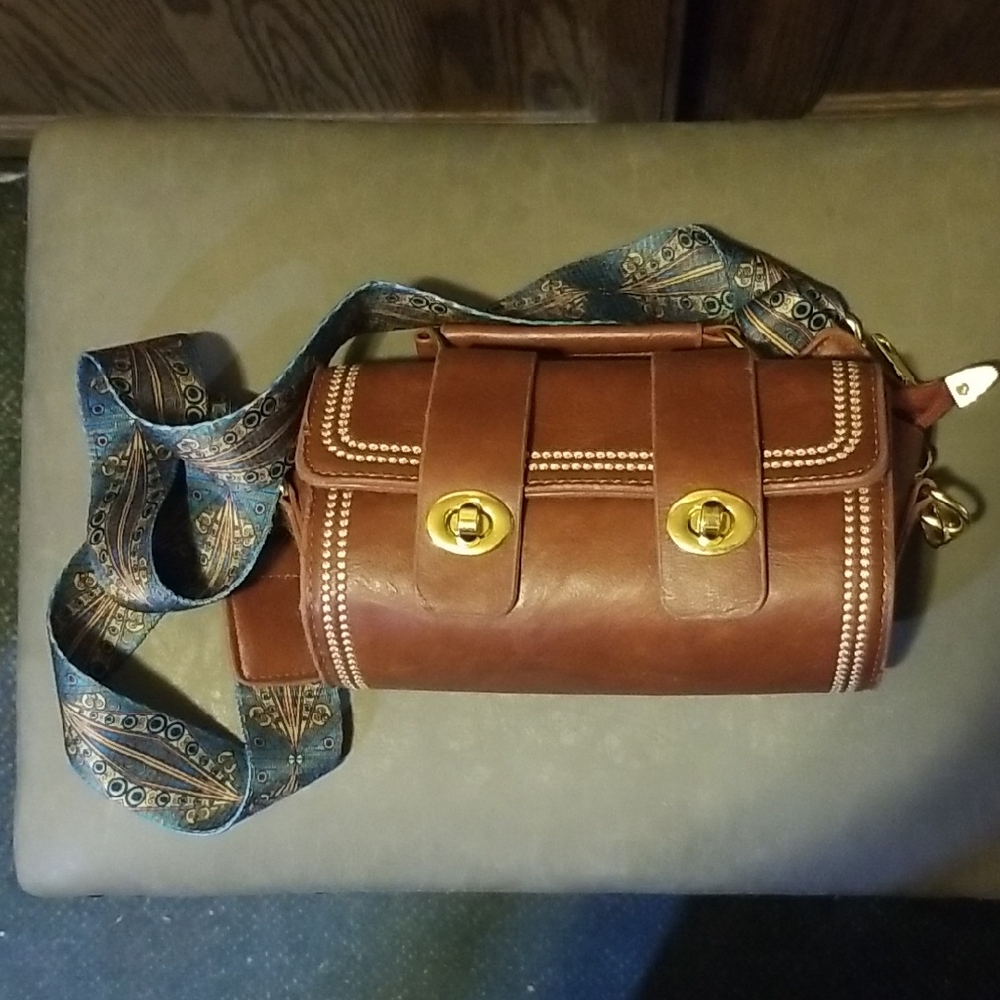 Sale VINTAGE BARREL CROSSBODY MESSENGER BAG Unisex